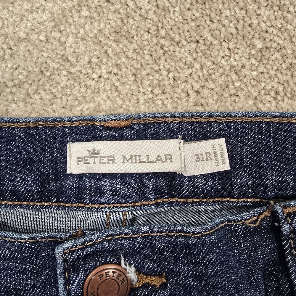 Peter Millar Jeans Womens 31W 26L Williams Straight Leg Crop NEW $160 - Picture 9 of 9